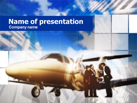 Private Jet Presentation Template, Master Slide