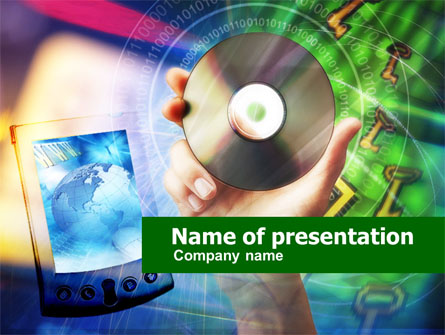 Compact Disc Presentation Template, Master Slide