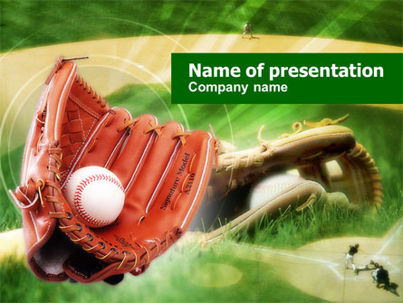 Baseball Glove Presentation Template, Master Slide