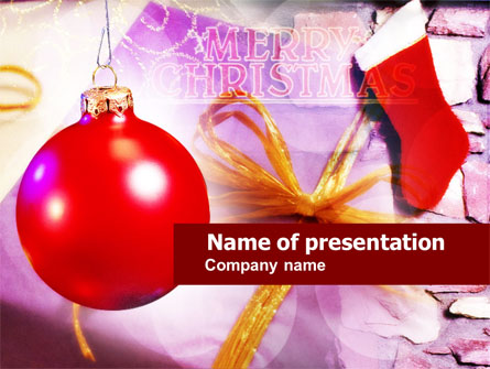 Merry Christmas Presentation Template, Master Slide