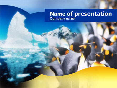 Antarctic Continent Presentation Template, Master Slide