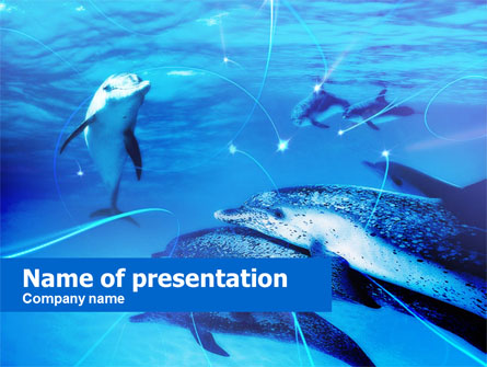 Dolphins Under The Sea Presentation Template, Master Slide
