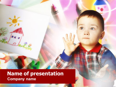Small Child Presentation Template, Master Slide