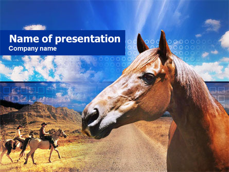 Horse Presentation Template, Master Slide