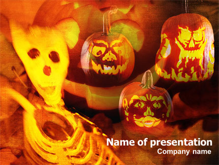 Halloween Decoration Presentation Template, Master Slide