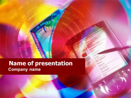 Palmtop Presentation Template, Master Slide