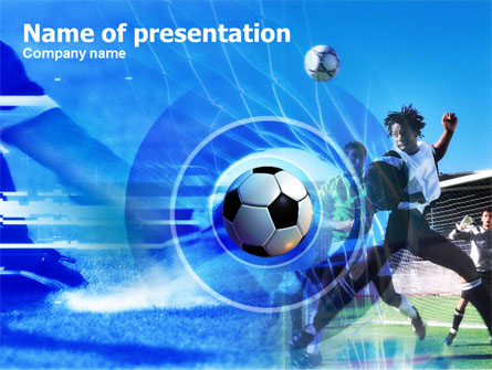 Football Kicking Presentation Template, Master Slide