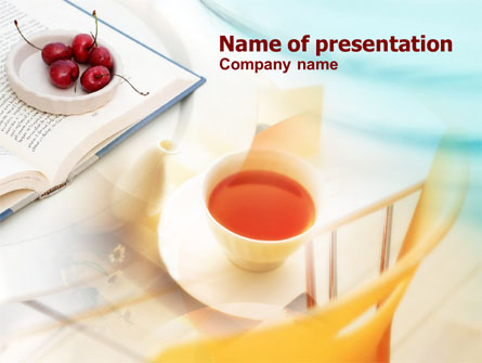 Cup Of Tea Presentation Template, Master Slide