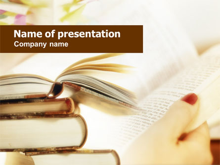 Book Pages Presentation Template, Master Slide