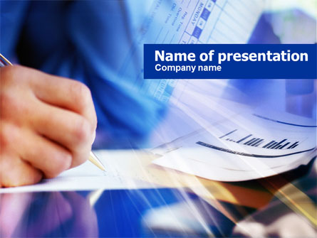 Accounting Reports Presentation Template, Master Slide