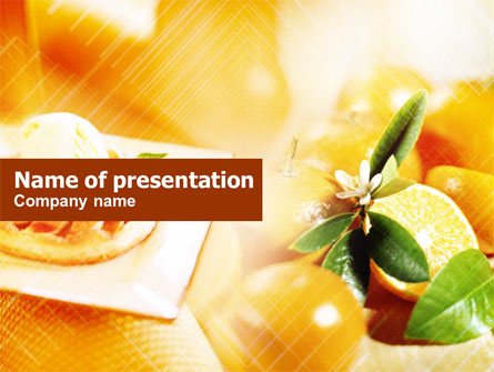 Light Orange Presentation Template, Master Slide
