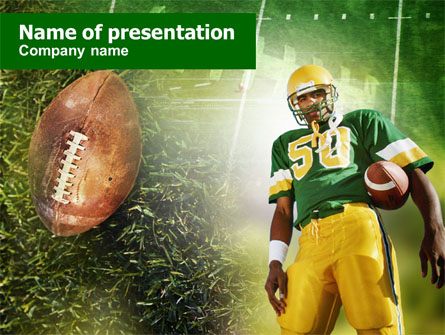 American Football Player Presentation Template, Master Slide