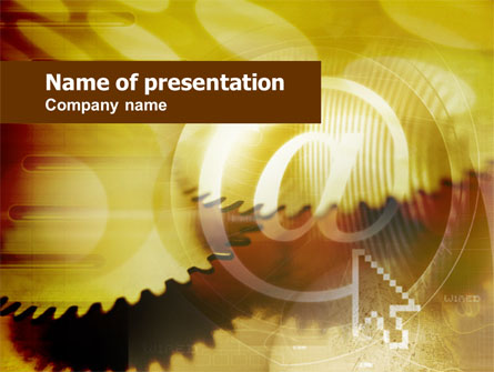 Internet Communication Technologies Presentation Template, Master Slide