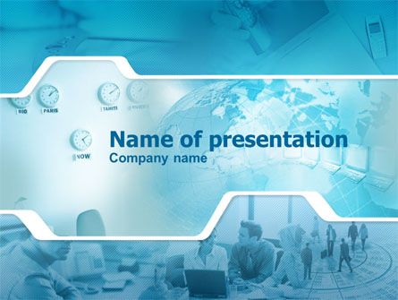 Business Office Center Presentation Template, Master Slide