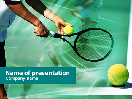 Tennis Court Presentation Template, Master Slide