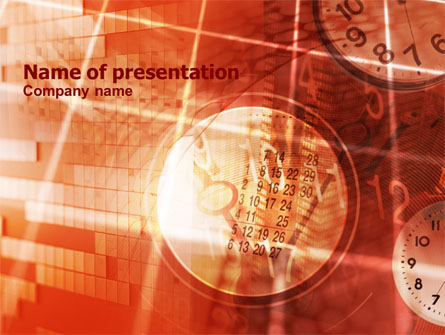 Business Timing Free Presentation Template, Master Slide