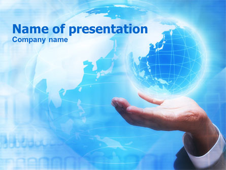 Crystal Globe Presentation Template, Master Slide