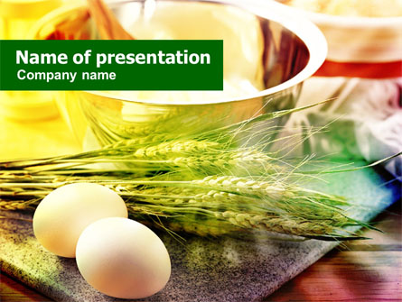 Eggs and Cereals Presentation Template, Master Slide