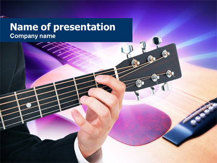 Guitar Lessons Presentation Template, Master Slide