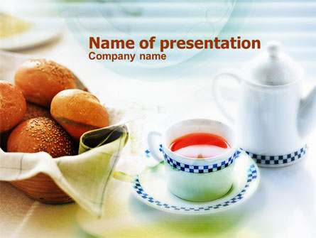 Morning Tea Presentation Template, Master Slide