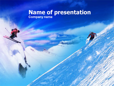 Ski Slope Presentation Template, Master Slide