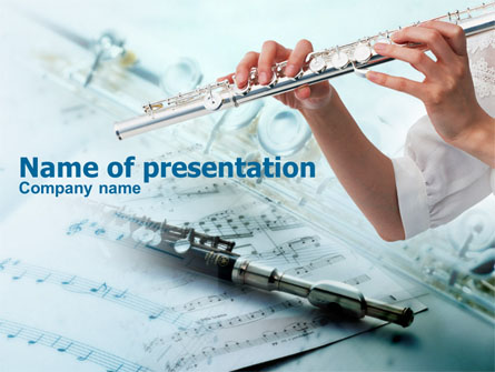 Flute Presentation Template, Master Slide