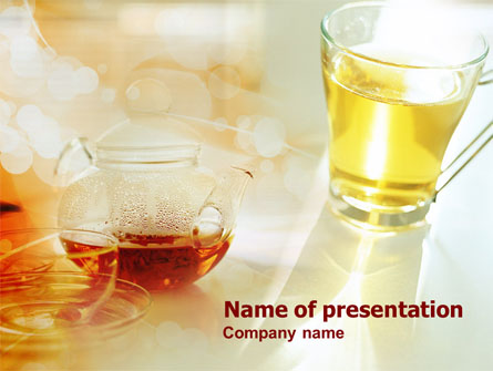 Tea Cup Presentation Template, Master Slide