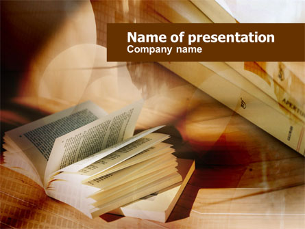 Open Book Presentation Template, Master Slide