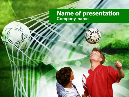 Soccer Goal Presentation Template, Master Slide