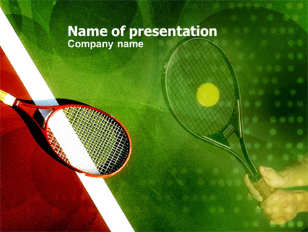Tennis Rackets Presentation Template, Master Slide