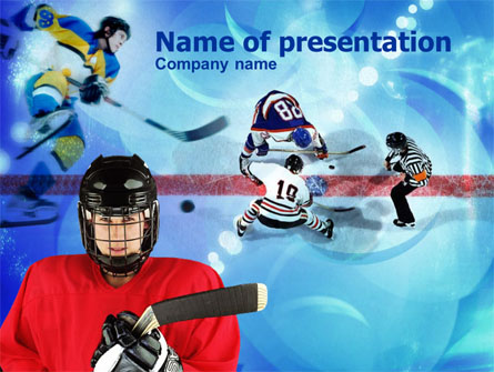 Hockey Game Presentation Template, Master Slide