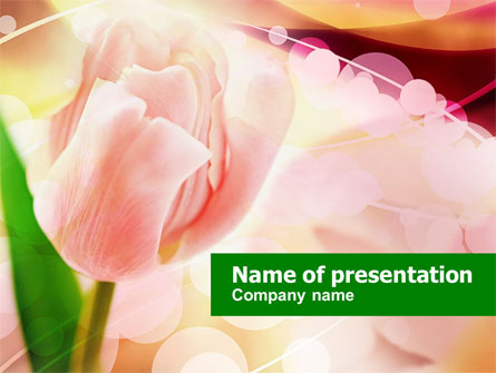 Light Pink Tulip Presentation Template, Master Slide