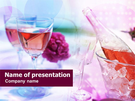 Pink Wine Presentation Template, Master Slide