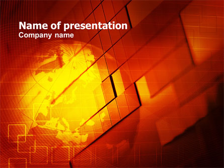 Red Global Theme Presentation Template, Master Slide