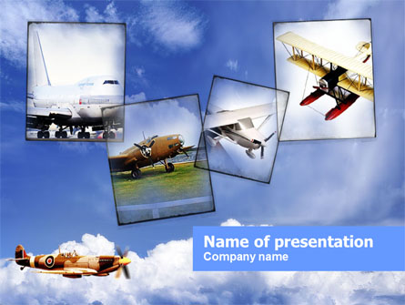 Aviation History Presentation Template, Master Slide