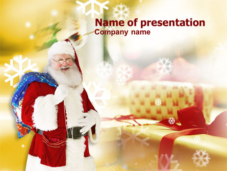 Santa Presentation Template, Master Slide