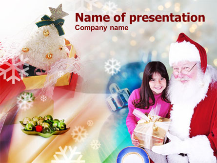 Christmas Present Presentation Template, Master Slide