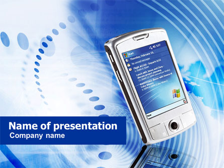 Smartphone Presentation Template, Master Slide