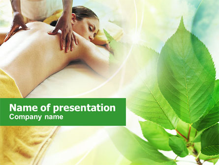 Relaxing Massage Presentation Template, Master Slide