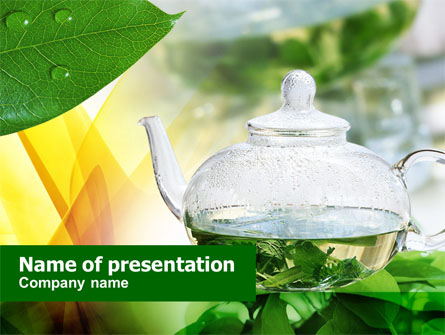 Green Tea Presentation Template, Master Slide
