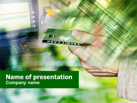 Cash Machine Presentation Template, Master Slide