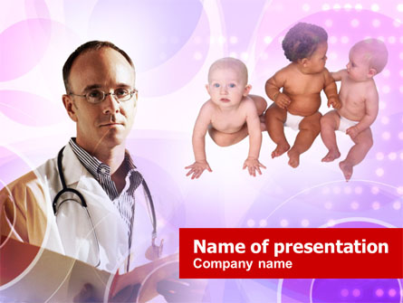 Pediatrician Presentation Template, Master Slide
