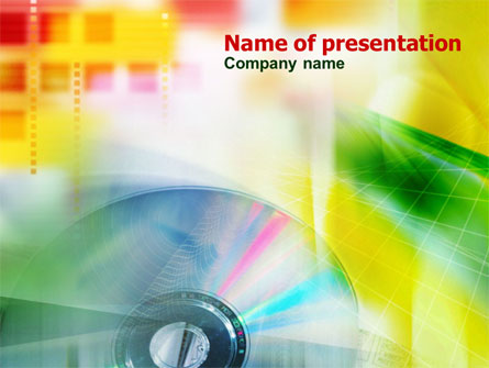 Digital Disc Presentation Template, Master Slide