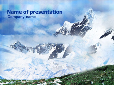 Mountain Snow Caps Presentation Template, Master Slide