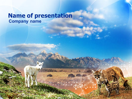 Life Of Mammalian Predators Presentation Template, Master Slide