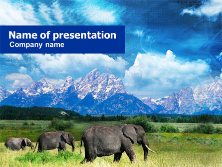 Plains Of Kilimanjaro National Park Presentation Template, Master Slide