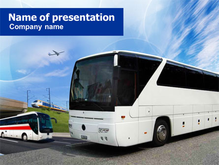 Charter Bus Presentation Template, Master Slide