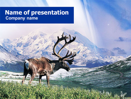 Alaska Elk Presentation Template, Master Slide