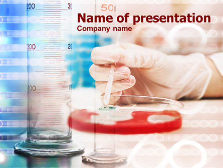 Bacterial Analysis Presentation Template, Master Slide