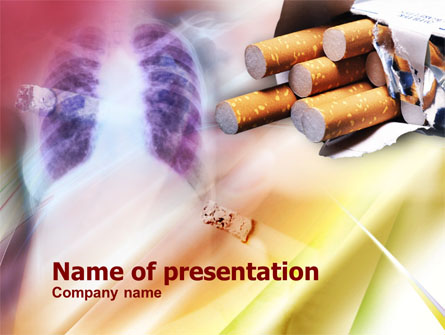 Smoking Presentation Template, Master Slide